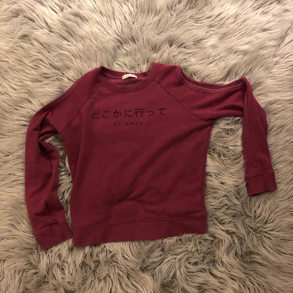 Cotton on cold shoulder sweatshirt